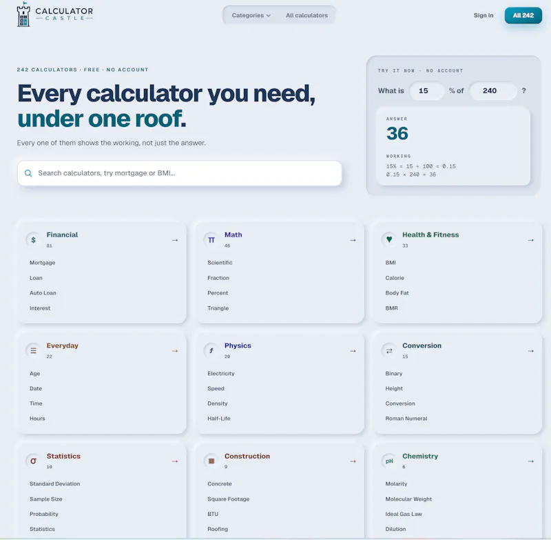 Calculator Castle  screenshot 4