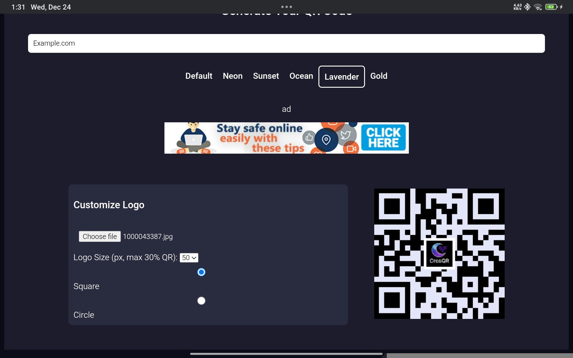 CresQR gallery image