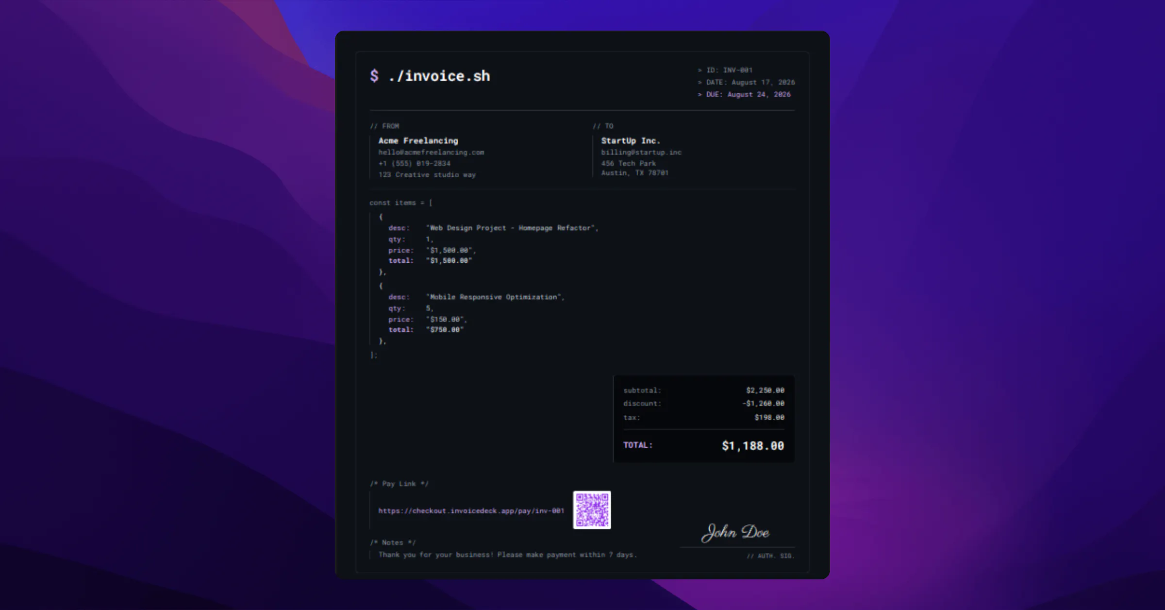 InvoiceDeck 2.0 gallery image