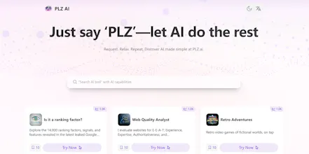 Plz.ai: The Best AI Tool Directory gallery image