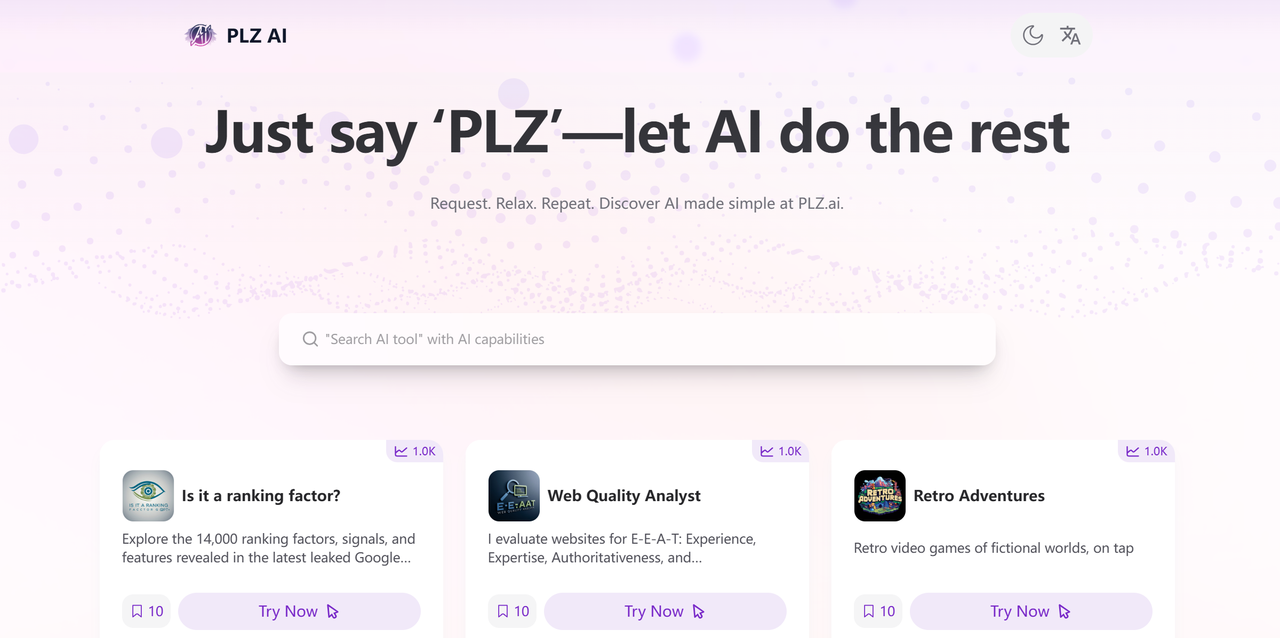 Média Plz.ai: le meilleur répertoire d'outils d'IA 1