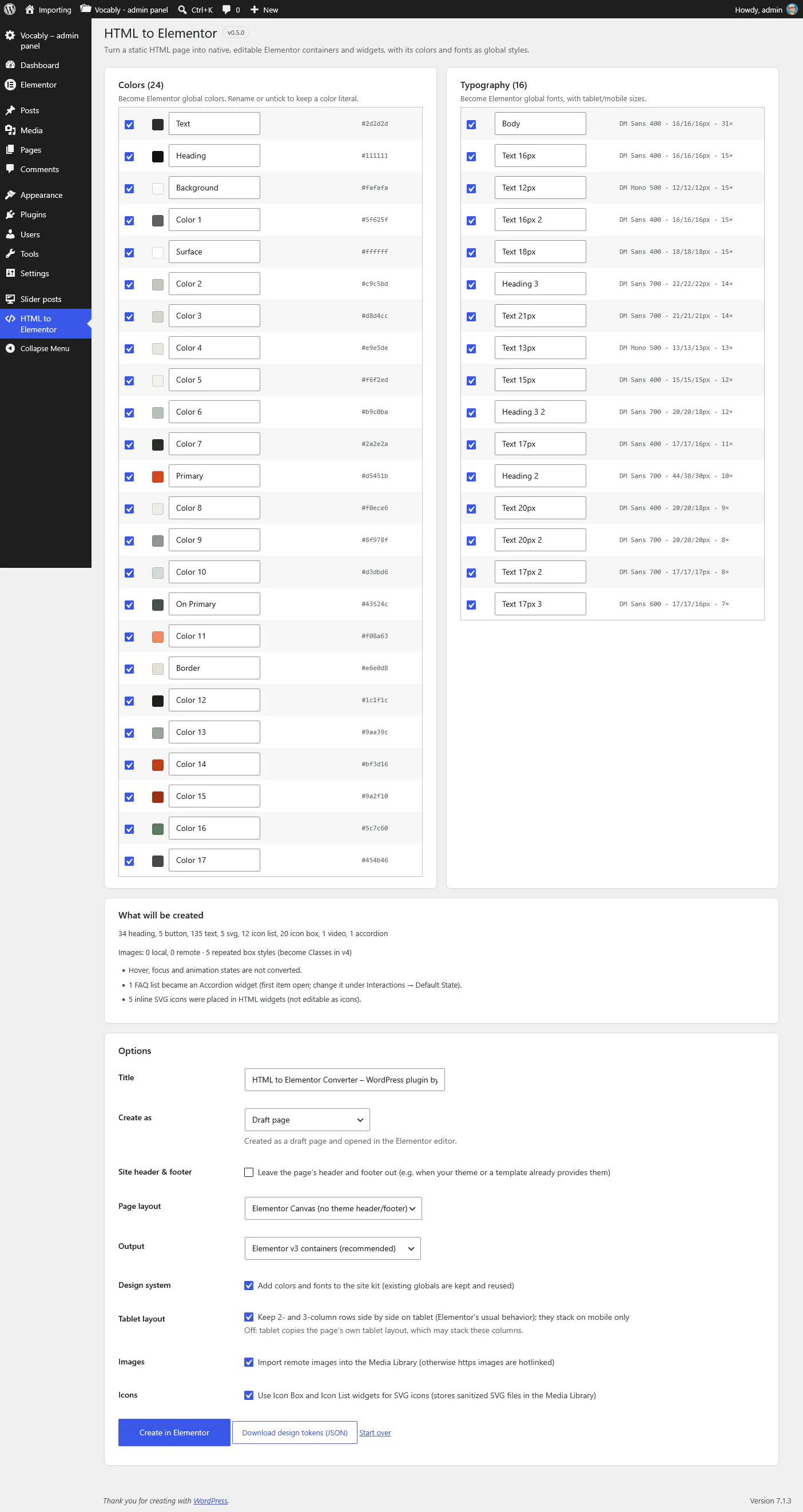 HTML to Elementor Converter gallery image