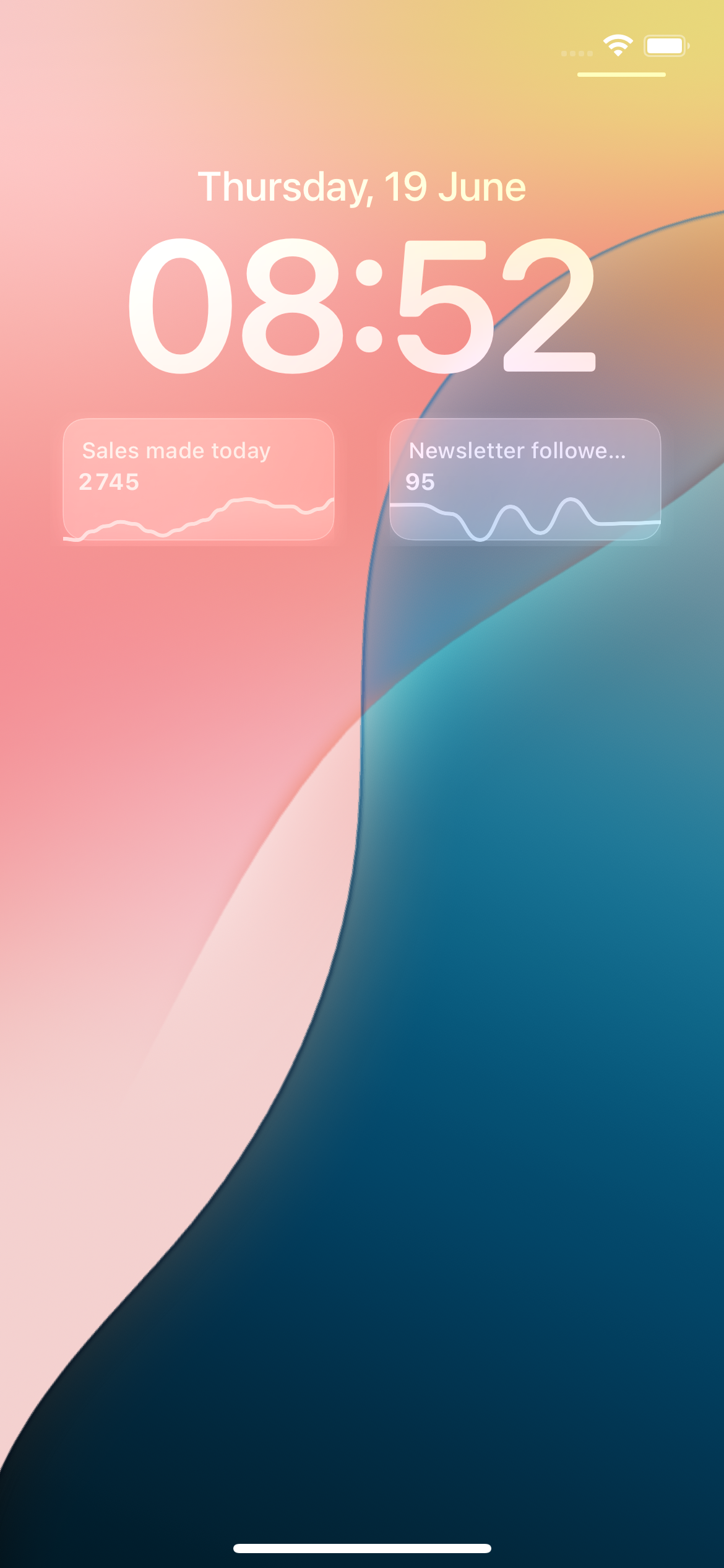 Media Iklan data - Data API anda sebagai widget iOS 2