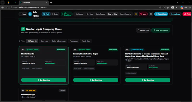 Safe Route screenshot 4
