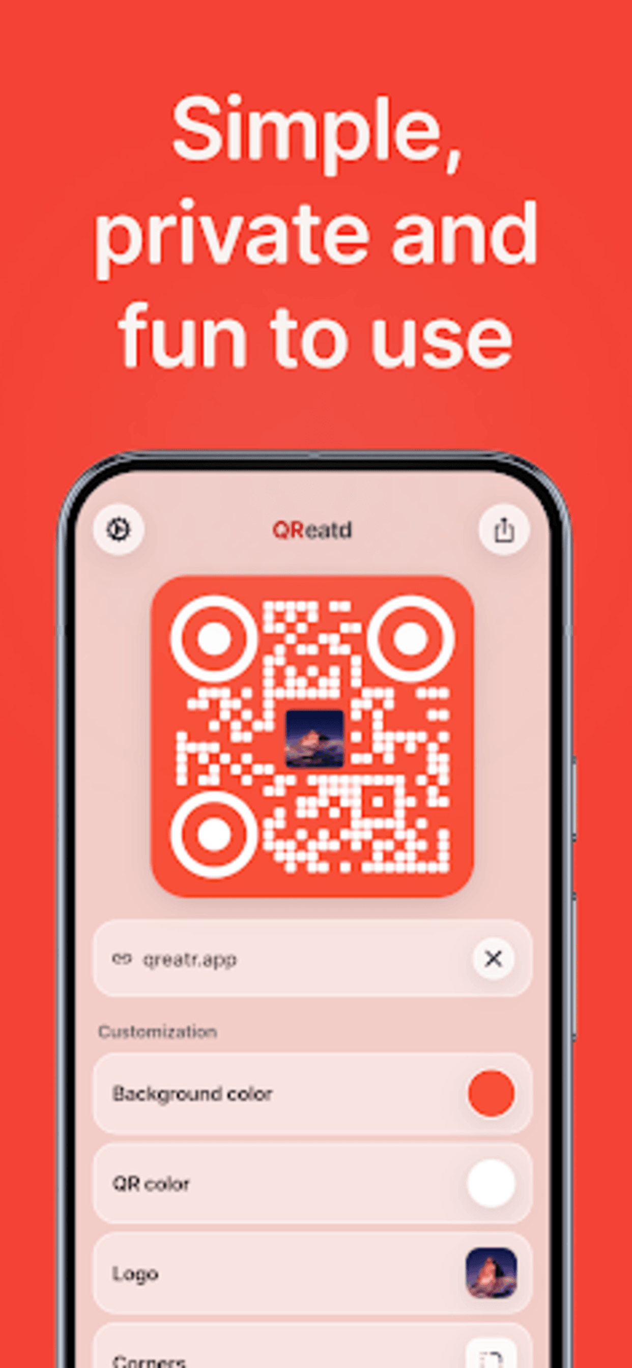 Qreatr - Screenshot 4 showing product features and functionality