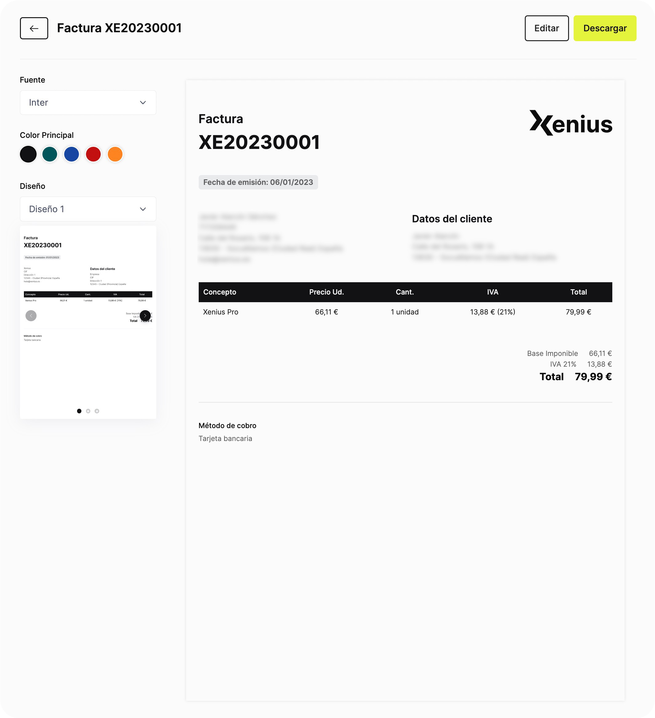 Xenius - 自由职业者的发票和管理软件媒体4