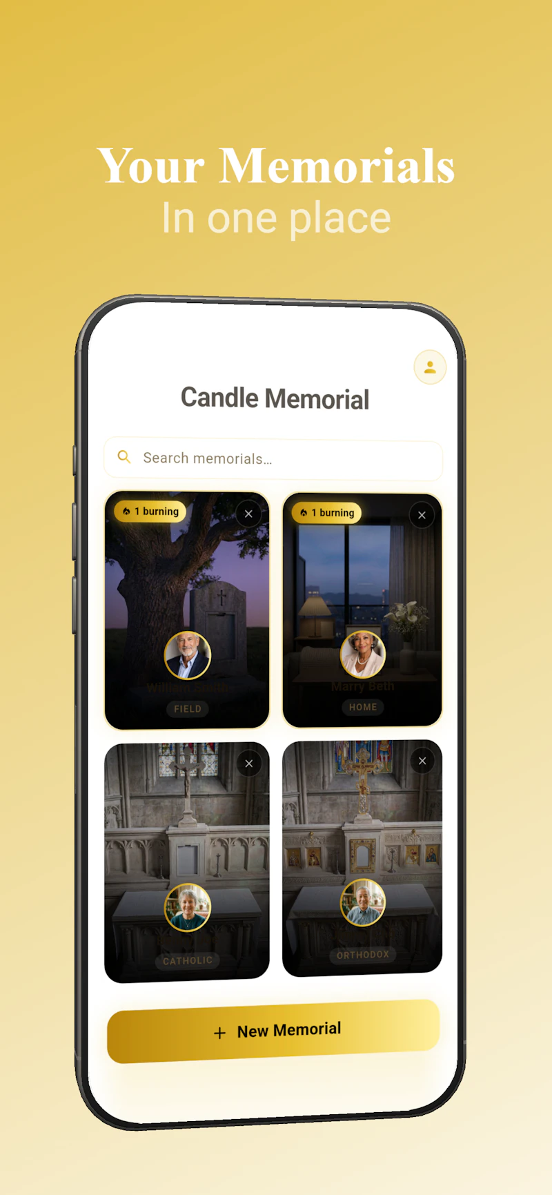 Candle Memorial — Light Virtual Candles screenshot 3