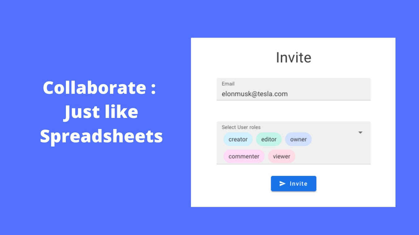 Collaborate like spreadsheet