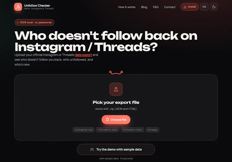 Unfollow Checker screenshot 3