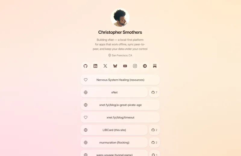 LIBCard screenshot 1