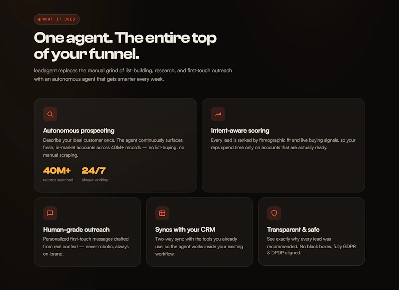 Lead Agent screenshot 2