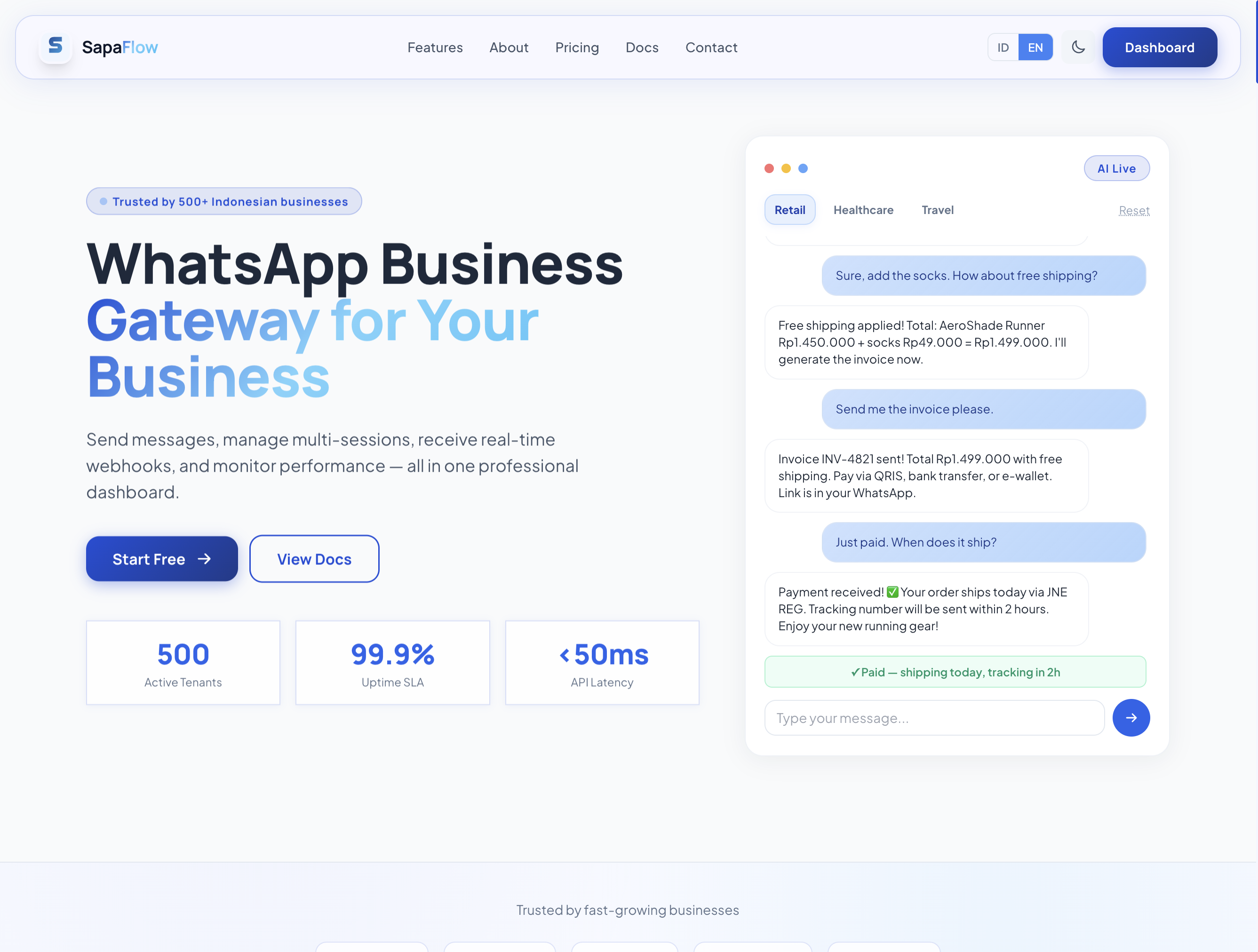 SapaFlow gallery image