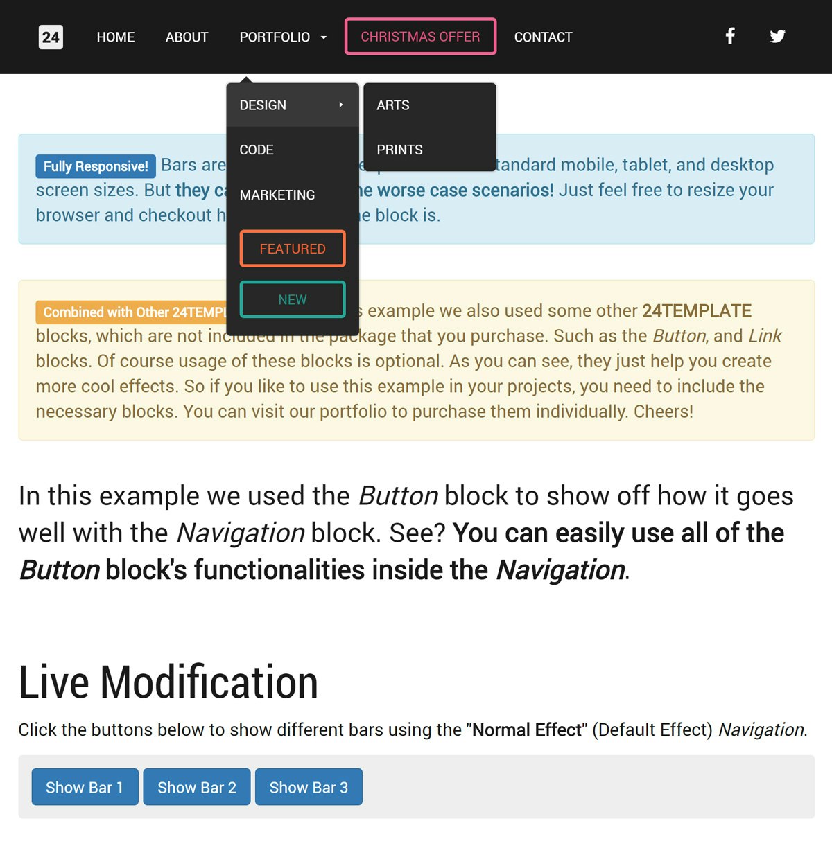 24component-bars (Menu Component) gallery image
