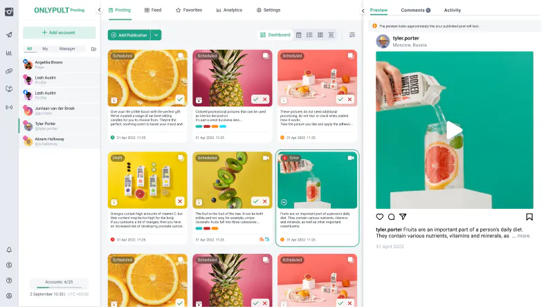Onlypult - to work with social media gallery image
