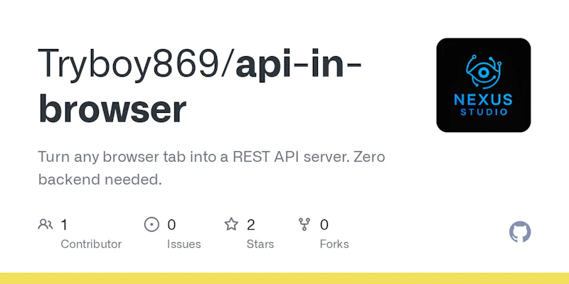 API in Browser screenshot 1