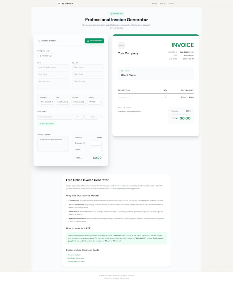 QuickUtils screenshot 2