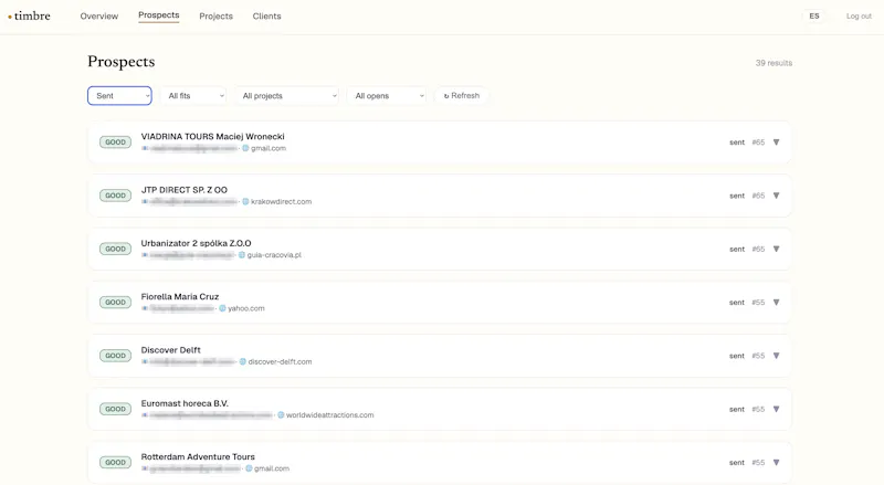 Timbre — Precision Cold Email screenshot 5