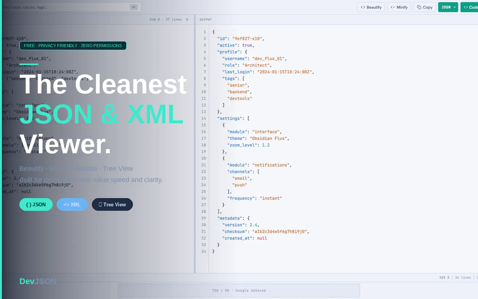 DevJSON screenshot 5