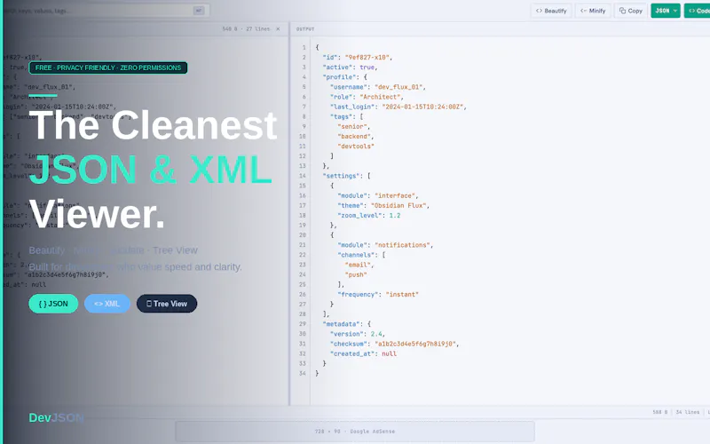 DevJSON screenshot 5
