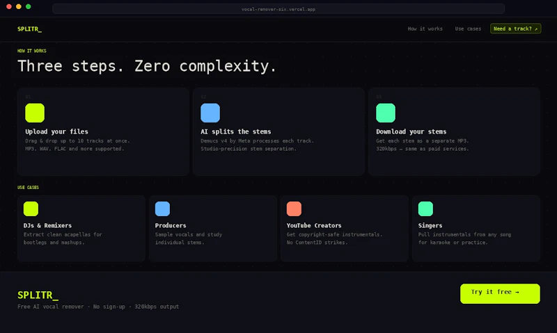 SPLITR screenshot 1