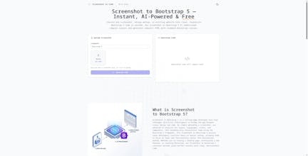 Screenshot to Code gallery image