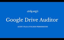 Google Drive Auditor media 1
