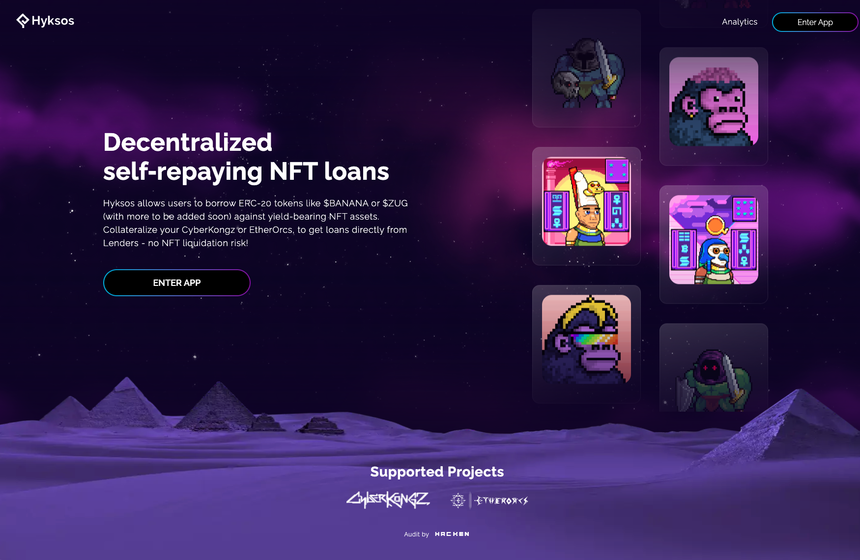 Hyksos - unlock future yield of NFTs gallery image