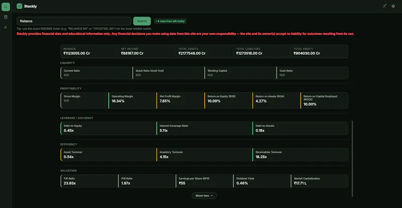 Stackly screenshot 3