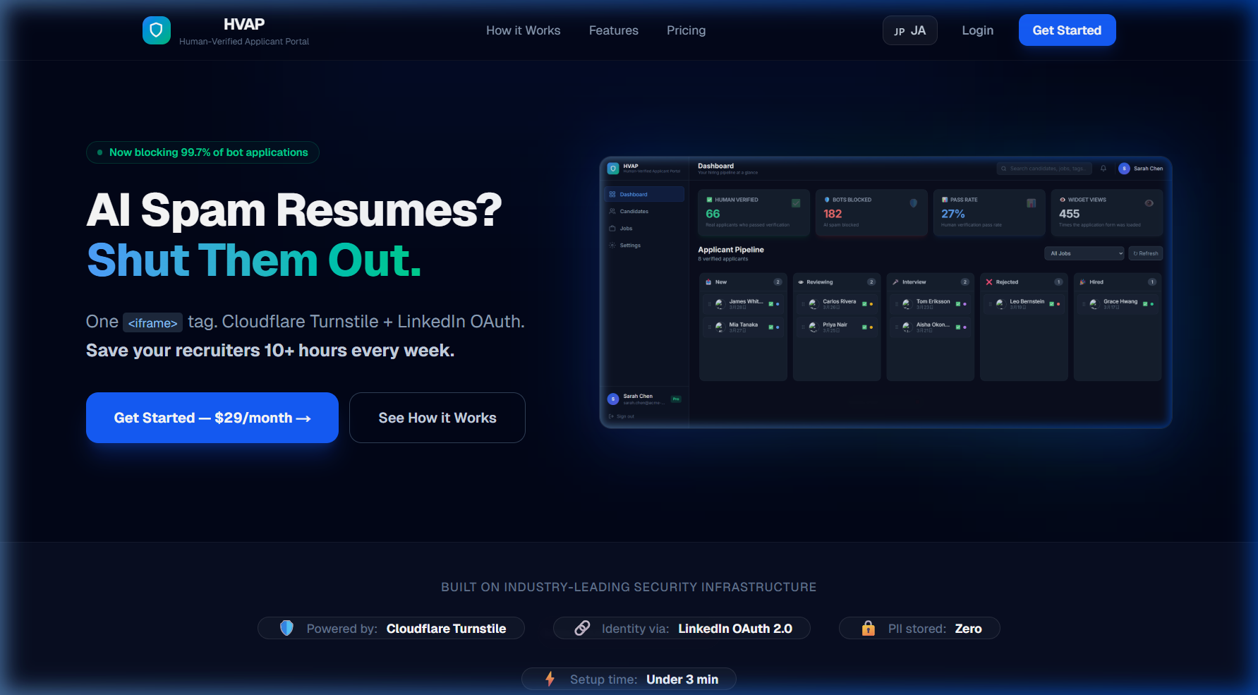 HVAP – Human-Verified Applicant Portal gallery image