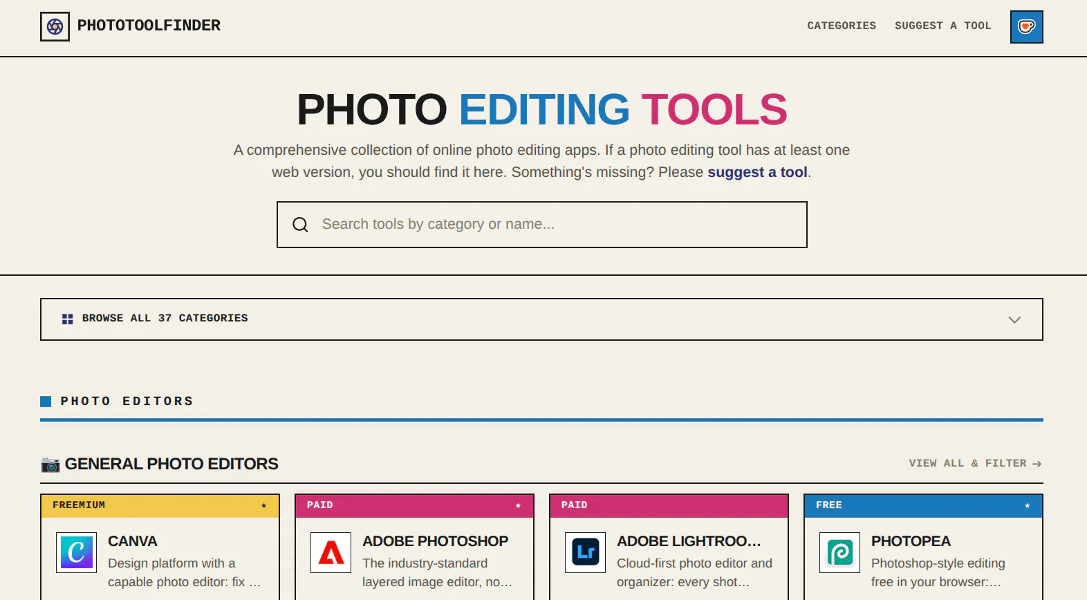 PhotoToolFinder gallery image
