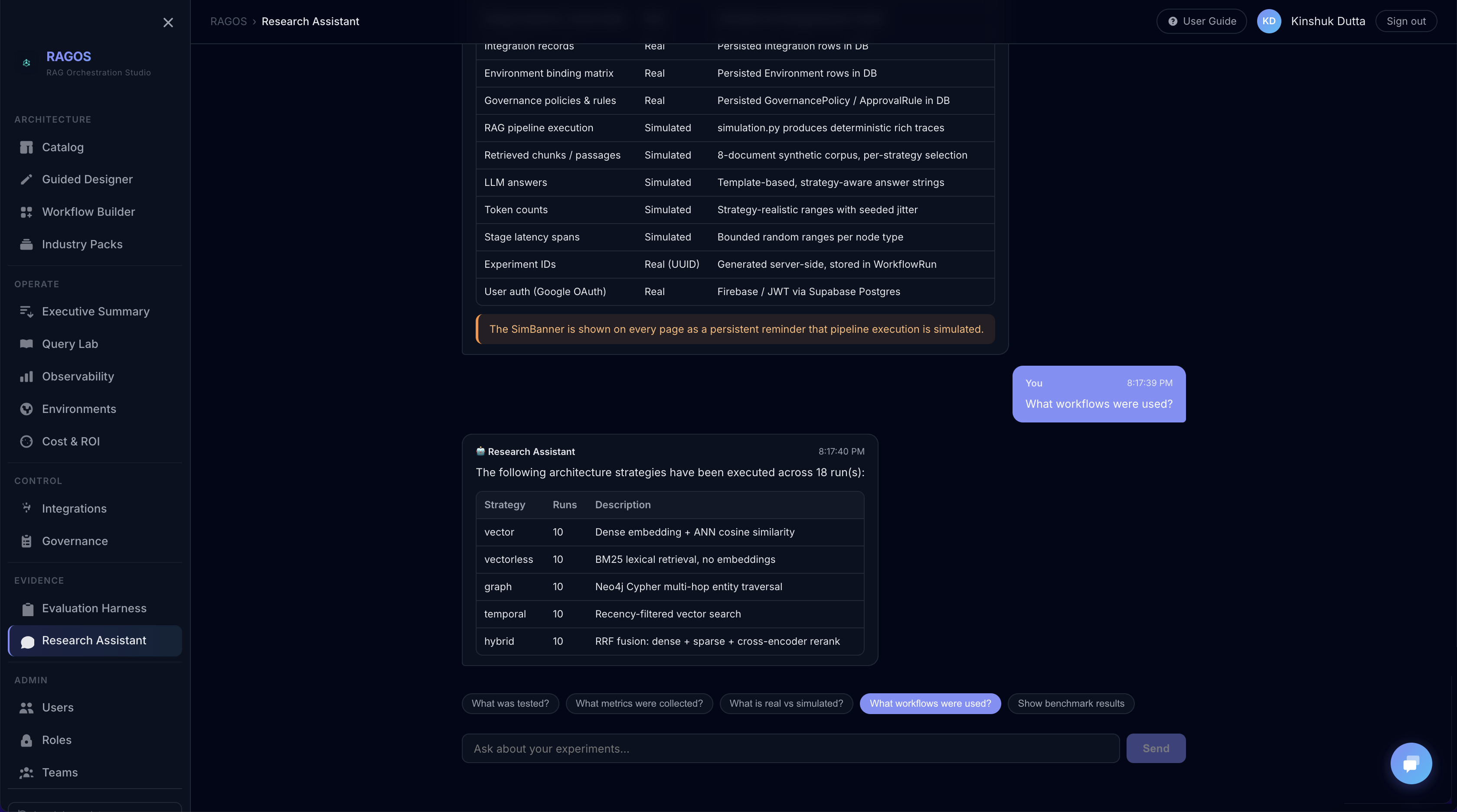 RAG Orchestration Studio gallery image