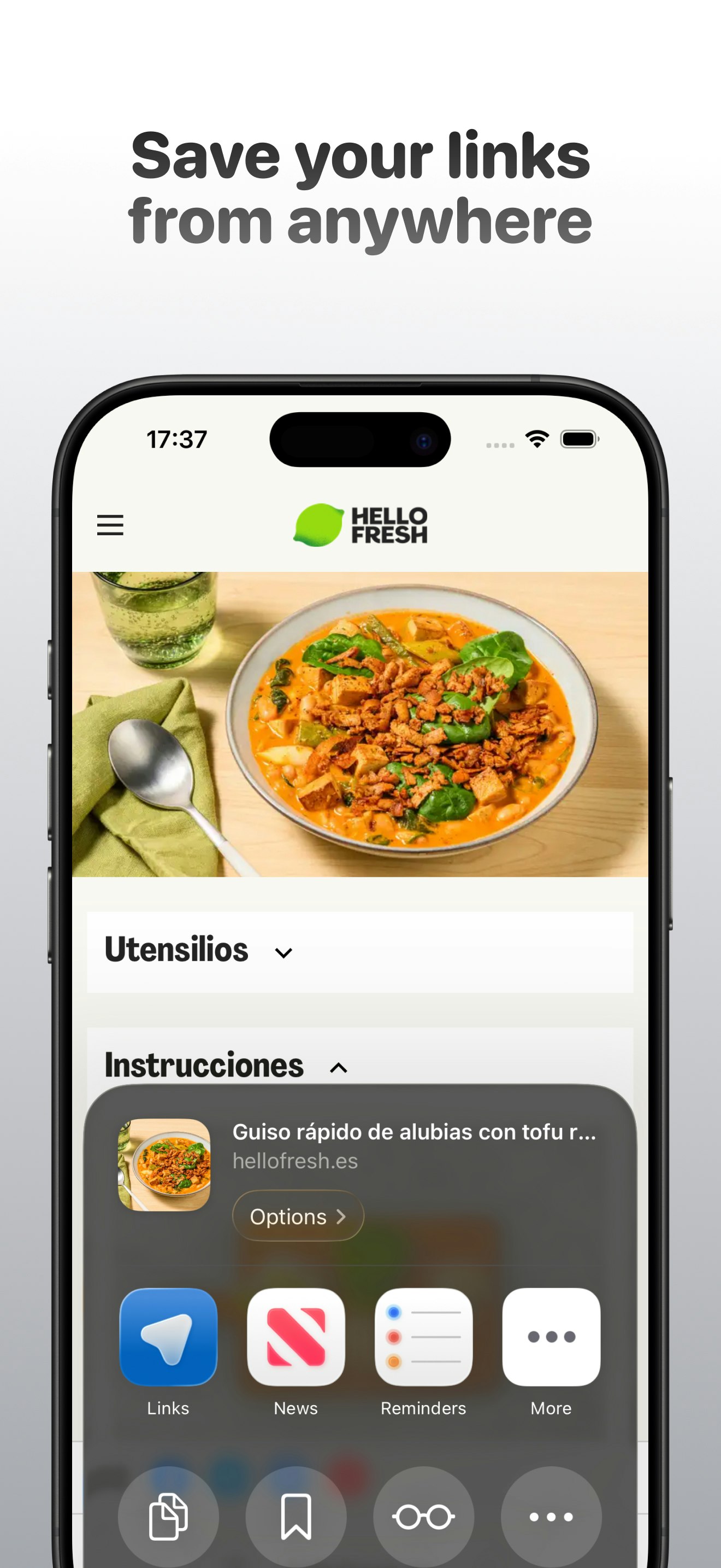 Links 2.0 - Screenshot 2 showing product features and functionality