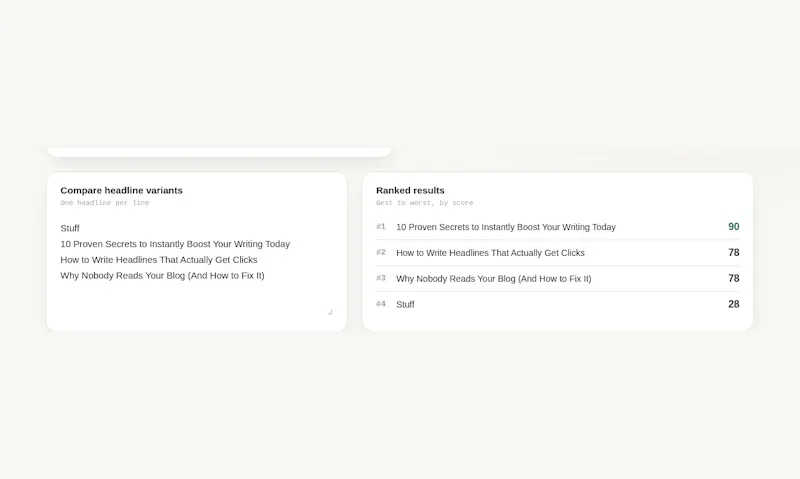 Hook — Headline & Title Analyzer screenshot 6