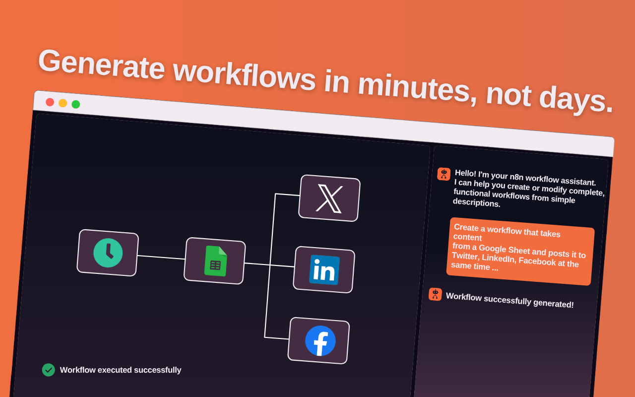 Média Ambiance n8n - Curseur / Lovable pour N8N pour générer des workflows en quelques secondes 3