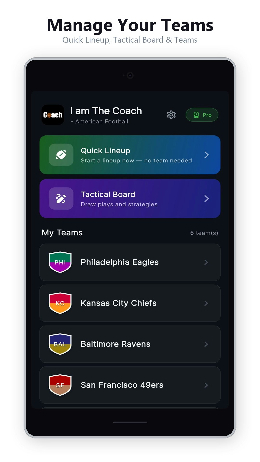 The Coach - Gridiron Lineup gallery image