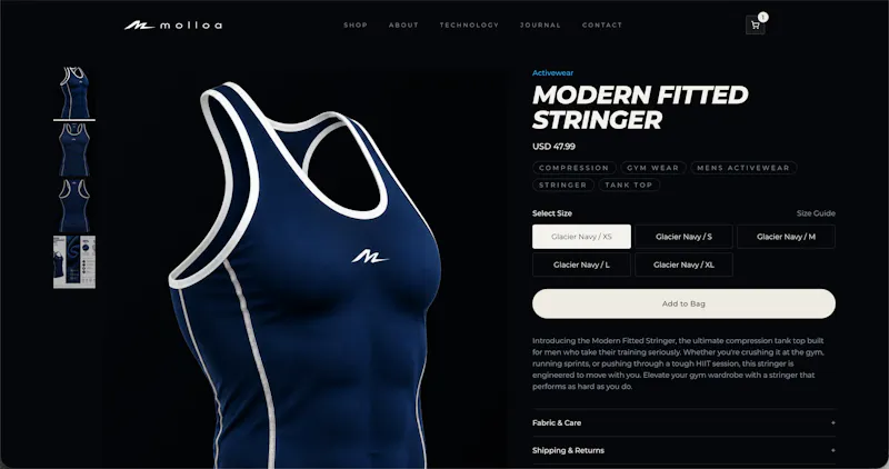 Molloa — Built to Perform screenshot 3