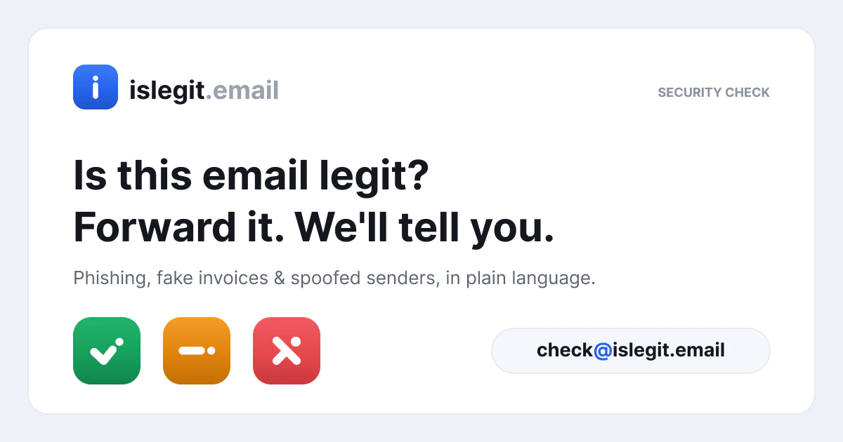 islegit.email screenshot 1