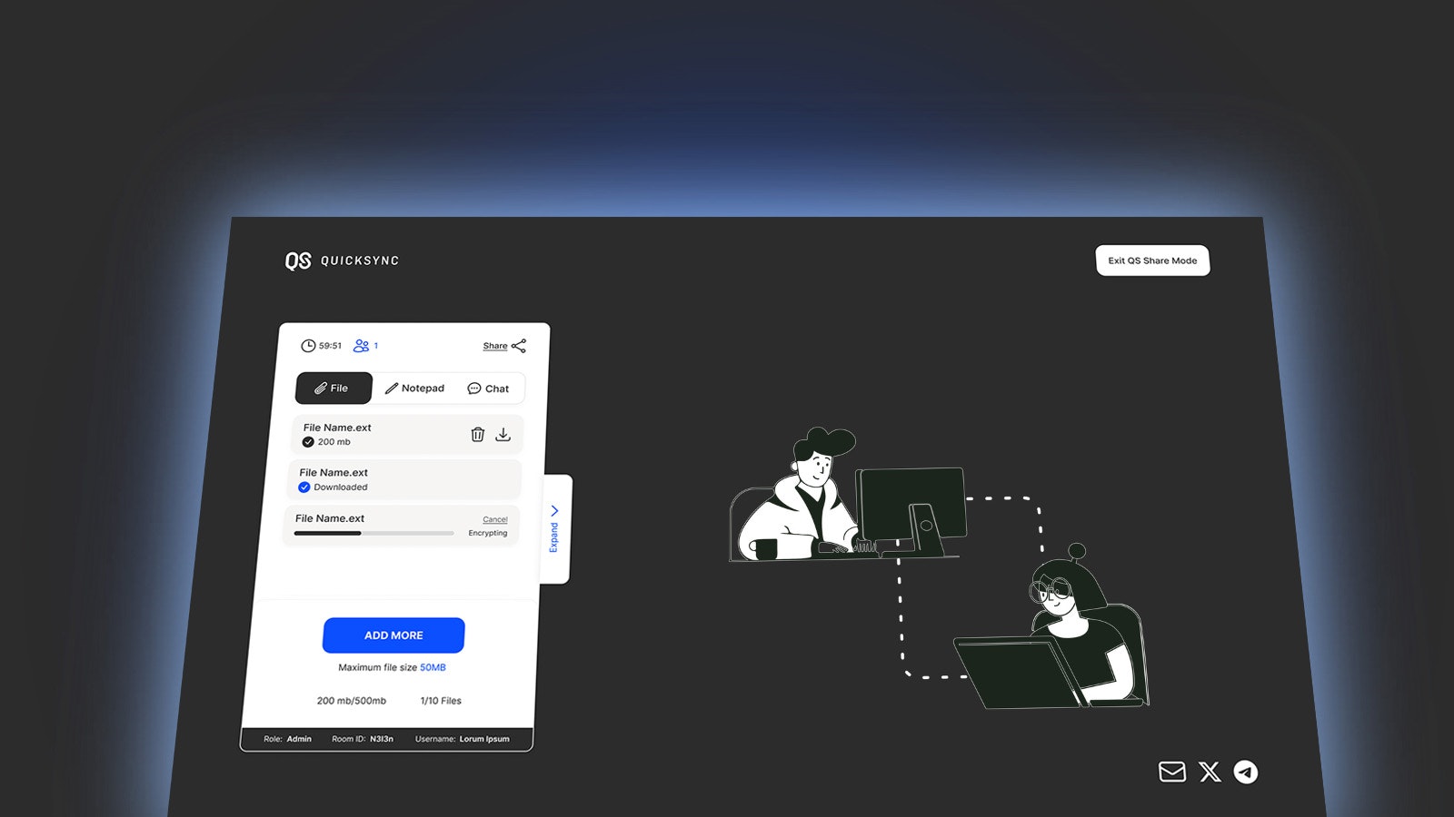 QS แบ่งปัน - การถ่ายโอนไฟล์และข้อความที่ไร้รอยต่อตอนนี้ด้วย Web3 Security media 3