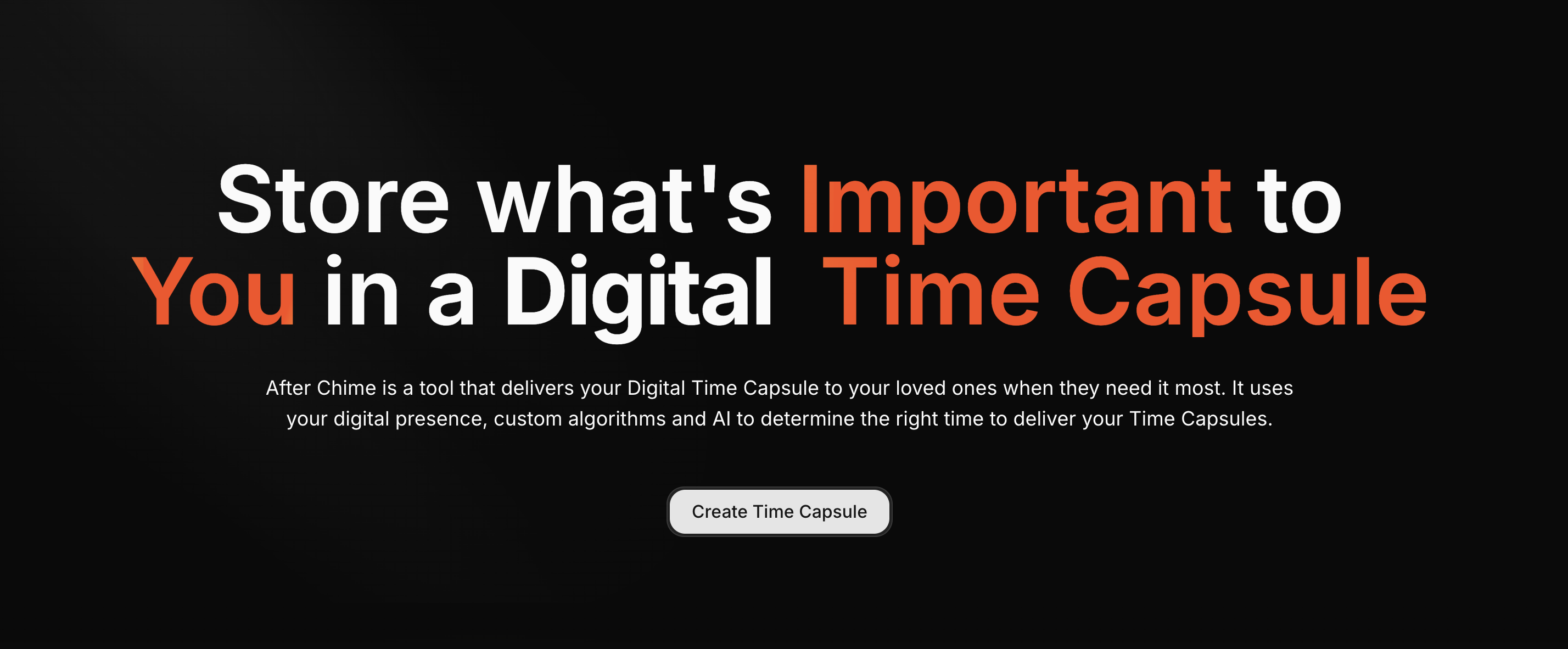 After Chime - Main product screenshot demonstrating key features and user interface