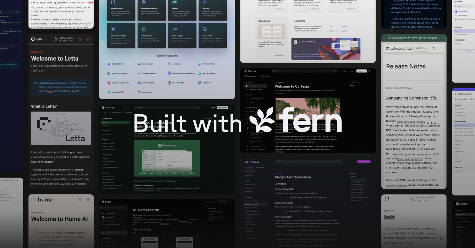 Média Fougère - Docs et SDK instantanés pour votre API 5
