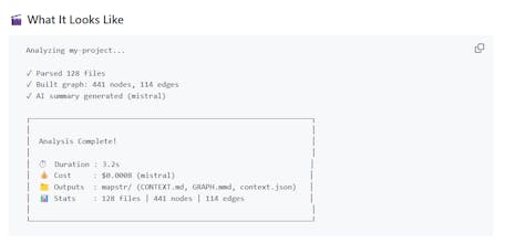 Map your codebase with AI - no reading gallery image