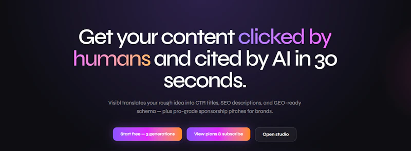 Visibl screenshot 1