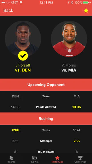Fantasy Matchup