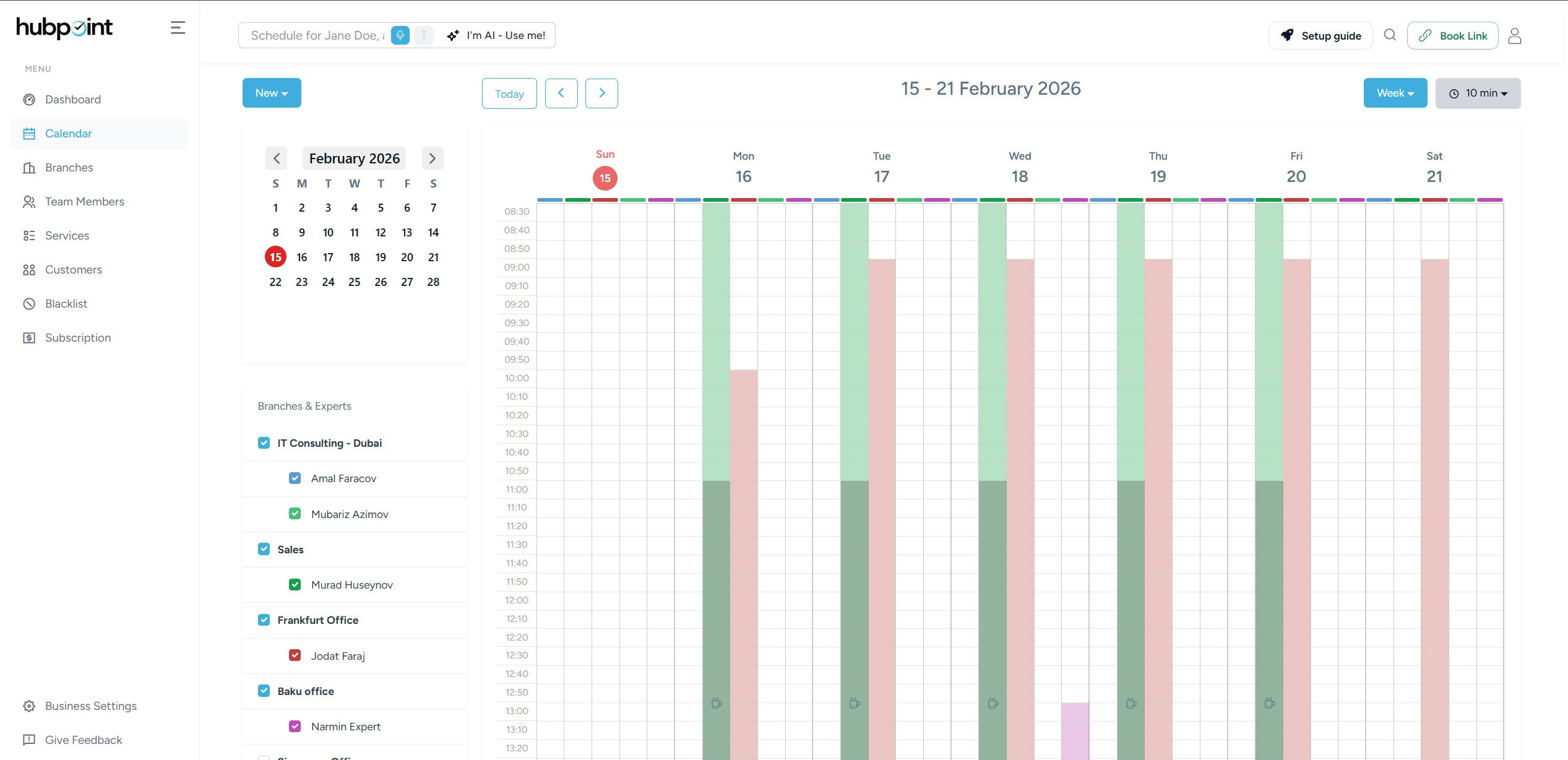 Hubpoint - Main product screenshot demonstrating key features and user interface