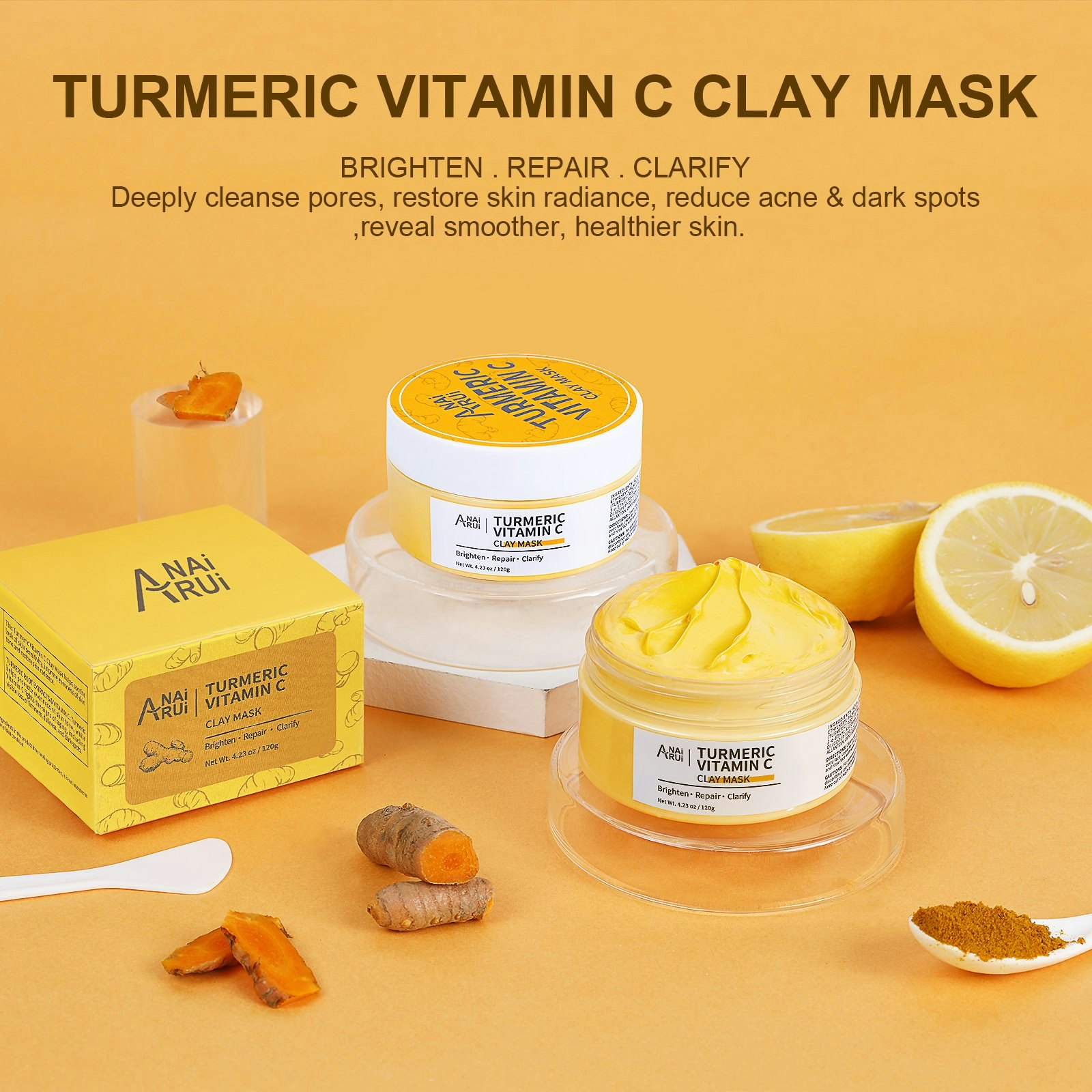 Natural Facial Spa Clay Mask Set 3-Packs gallery image