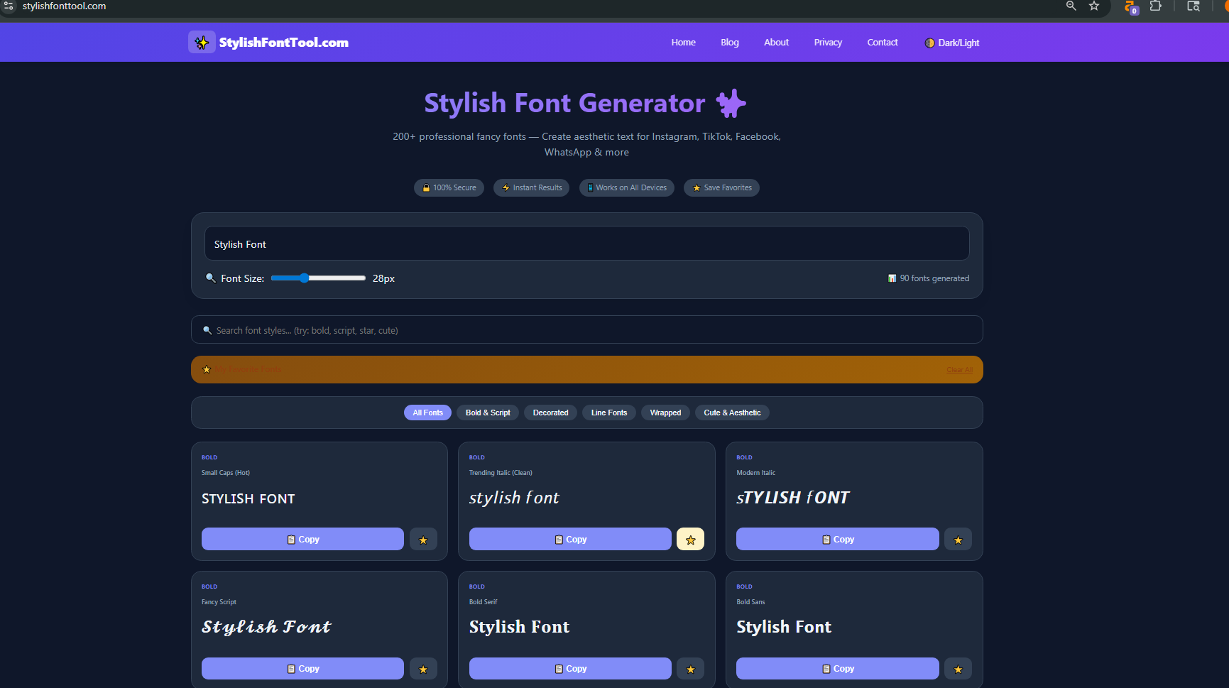  stylish font tool gallery image