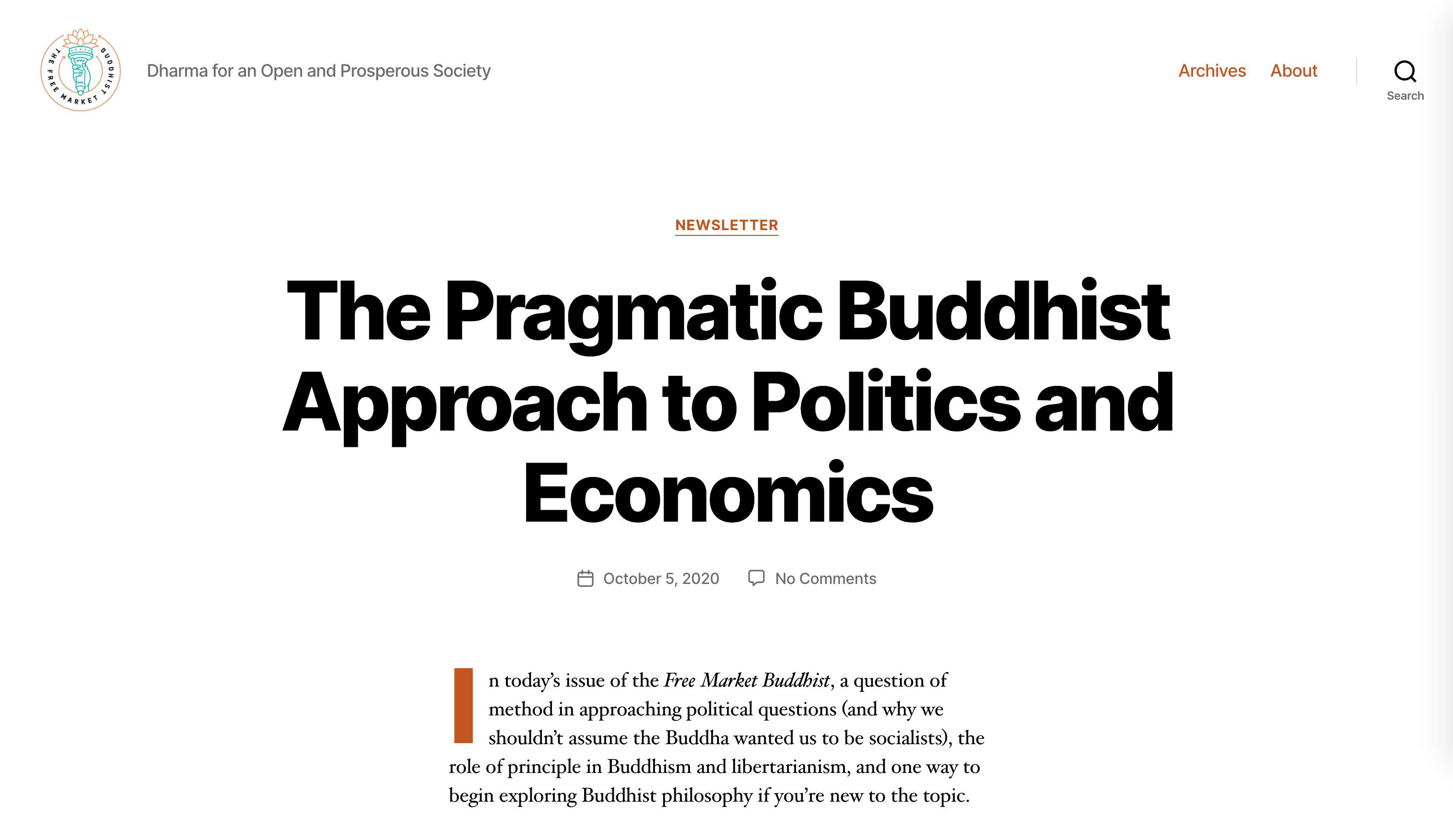 The Free Market Buddhist gallery image