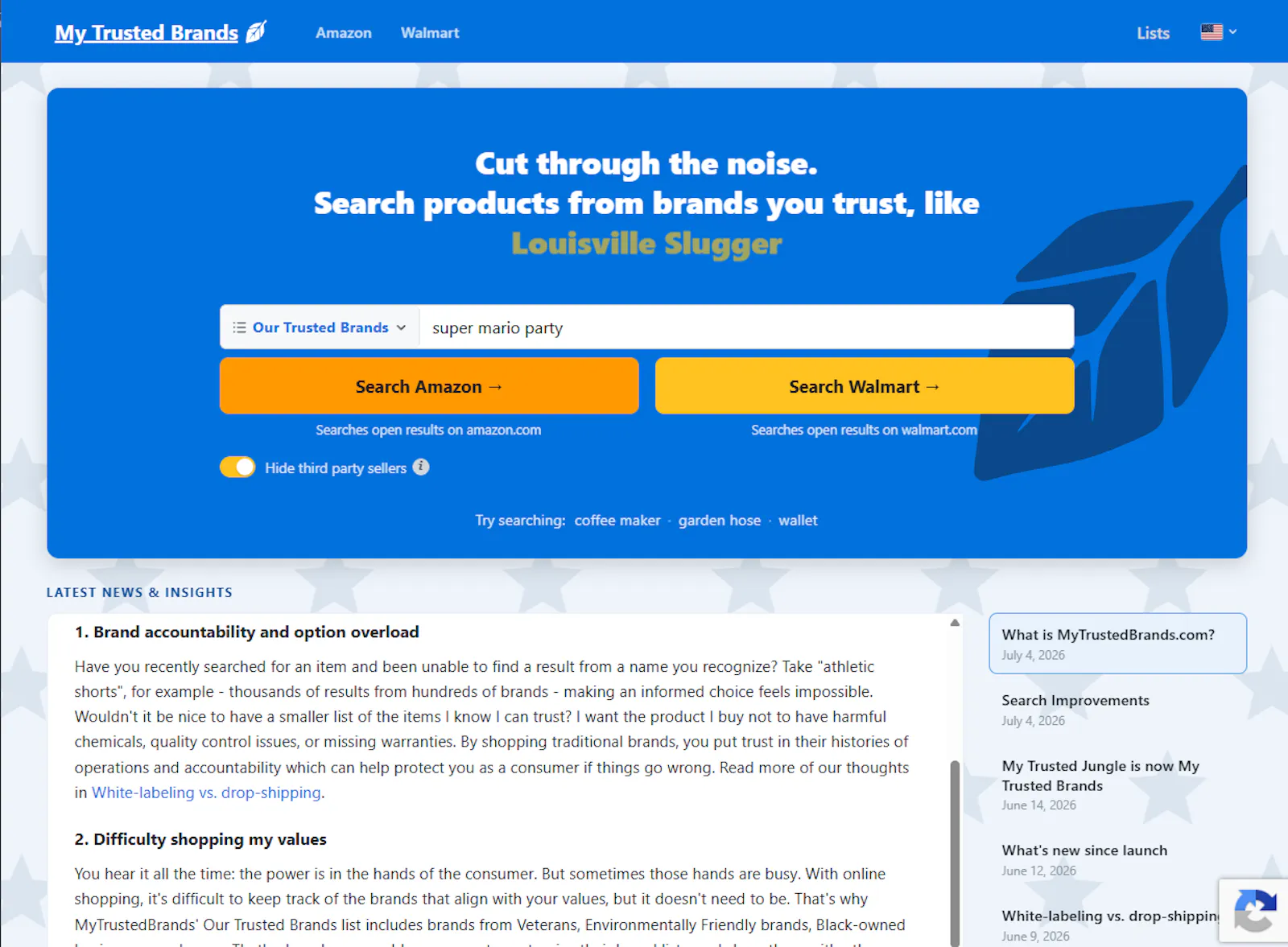 MyTrustedBrands.com screenshot 4