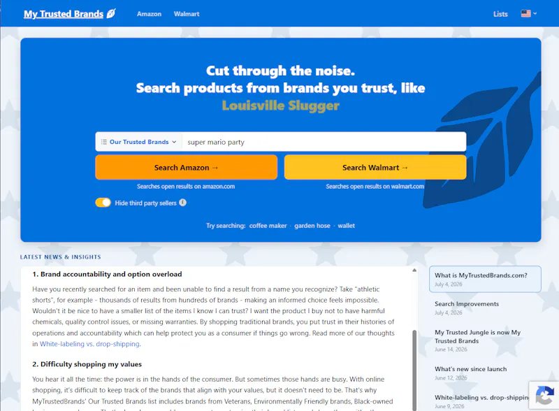 MyTrustedBrands.com screenshot 4