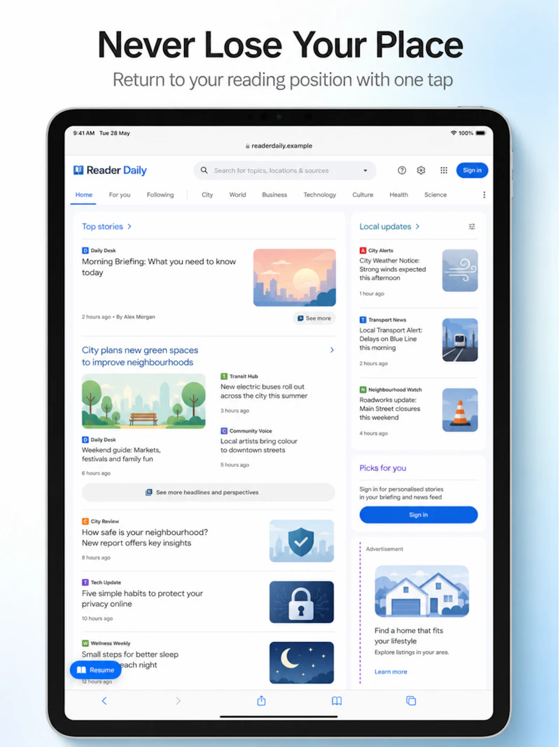 ContentCue - Reading Browser screenshot 1
